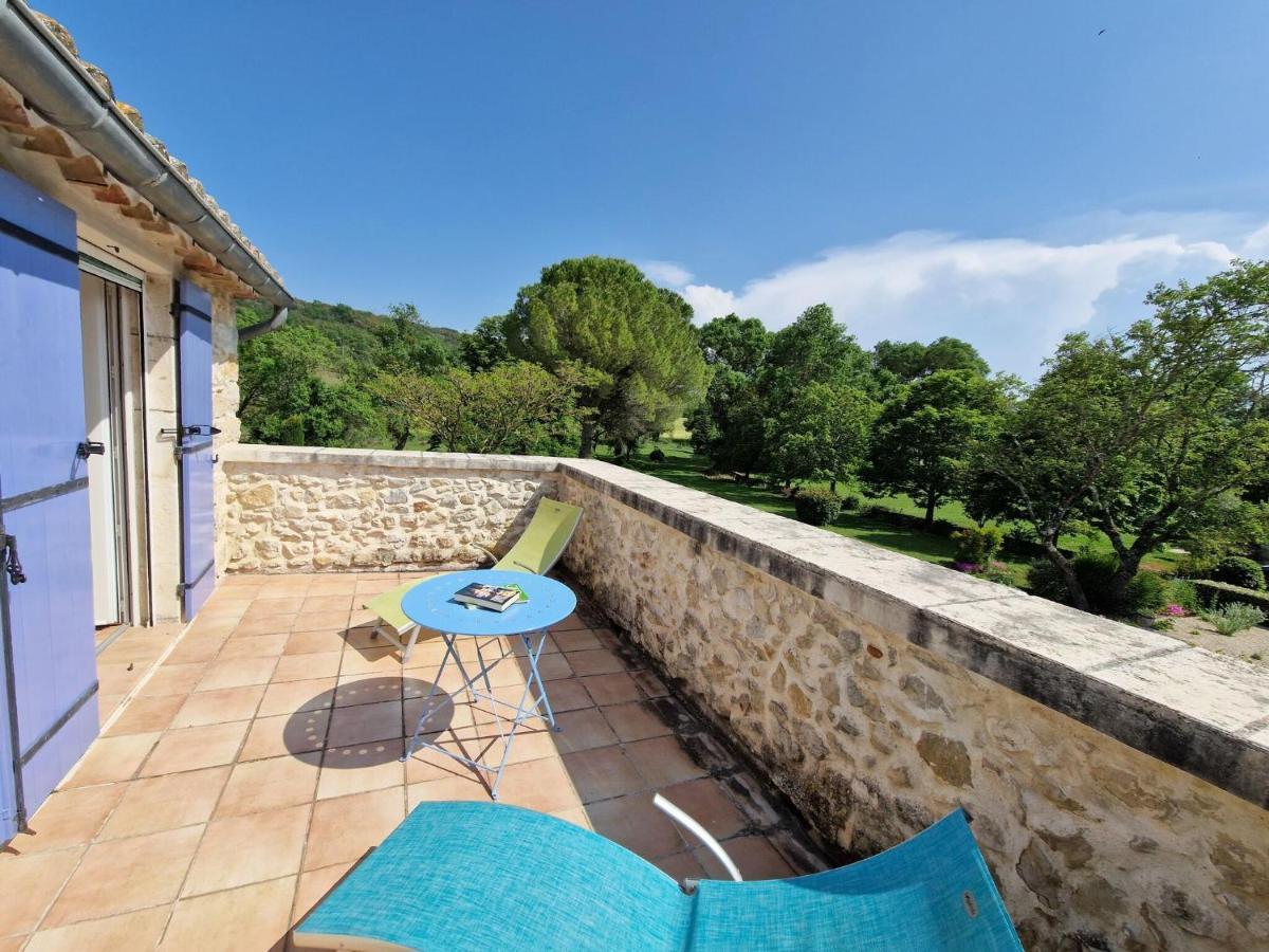 Charming Stone House With Terrace And Garden, Lussan Villa Lussan  Exterior photo