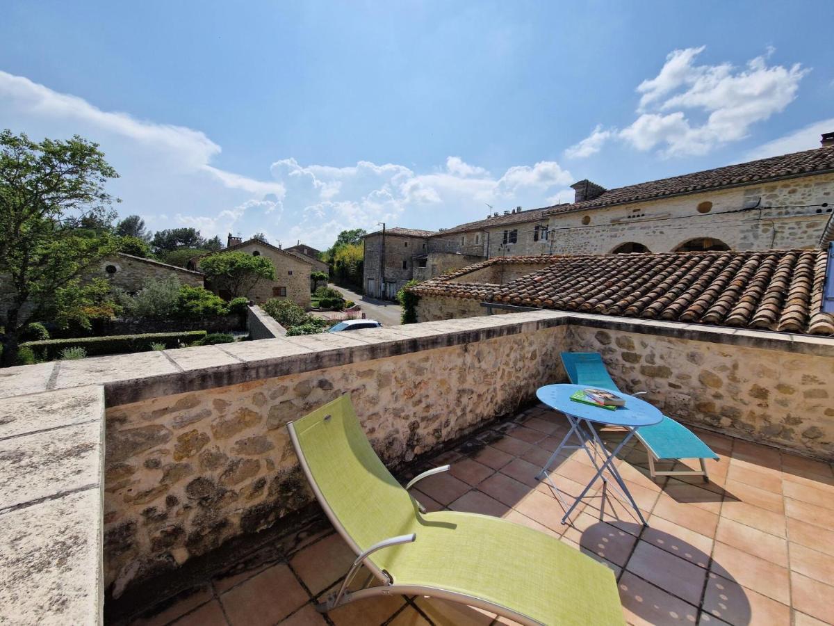 Charming Stone House With Terrace And Garden, Lussan Villa Lussan  Exterior photo